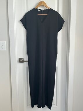 Wilfred Black V-Neck Jumpsuit